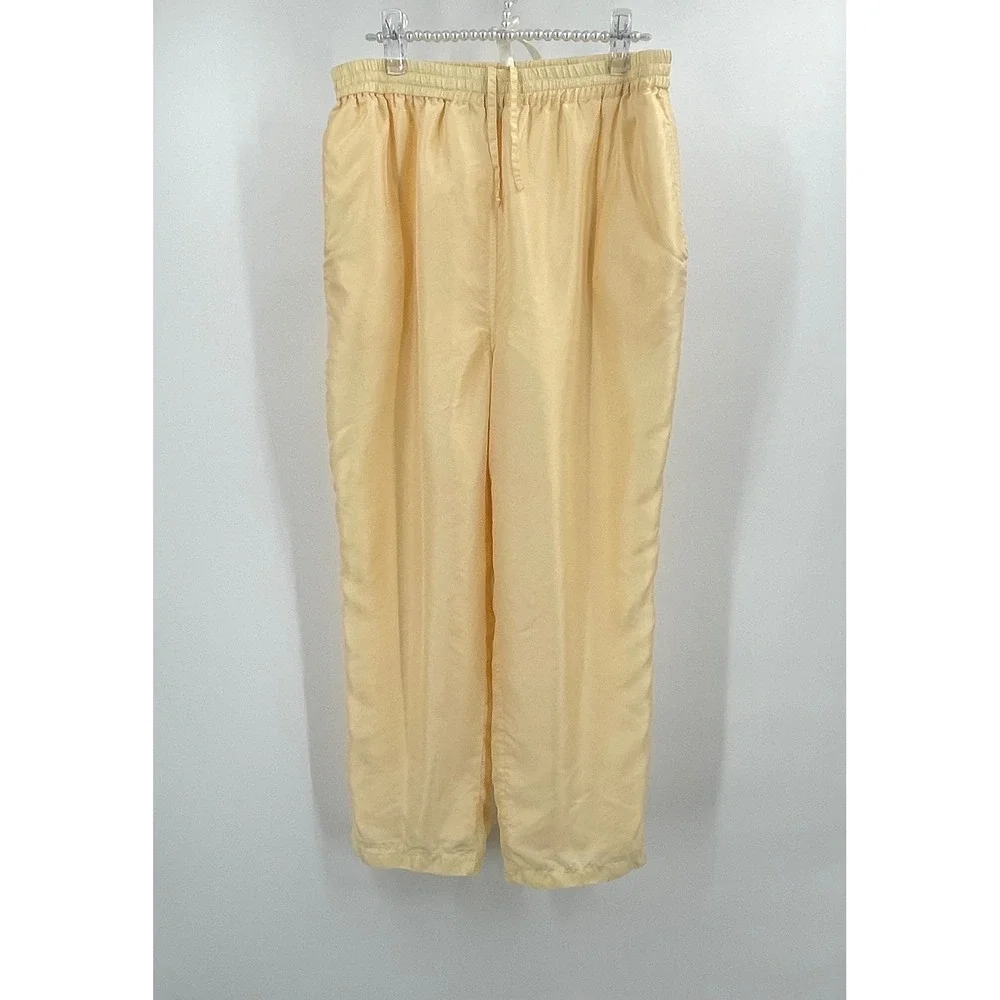 Vintage Mureli Silk‎ Pastel Seashell Print Tracksuit Set Jacket Pants Women's PL